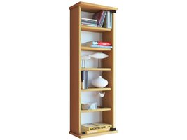 ebuy24 Loposa wandkast CD,DVD opslag 150 CD 6 planken beuken decor.