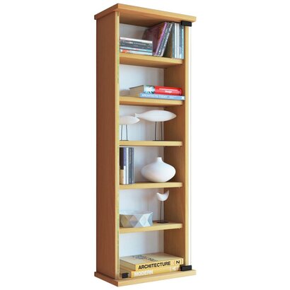 ebuy24 Loposa wandkast CD,DVD opslag 150 CD 6 planken beuken decor.