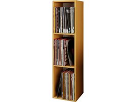 ebuy24 Platto3 wandkast voor LP 3 planken beuken decor.