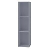 ebuy24 Platto3 wandkast voor LP 3 planken grijs.