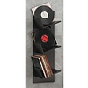 ebuy24 Sulda wandkast wandmontage voor LP 3 planken zwart.