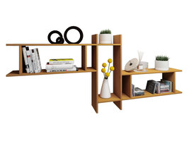 ebuy24 Sirola Maxi wandkast Wandmontage met 5 vakkenBeuken decor.