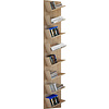 ebuy24 Lansi Maxi wandkast Wandbevestiging met 8 schuine plankenSonoma eiken decor.