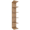 ebuy24 Lazas wandkast wandmontage 5 planken eik decor.