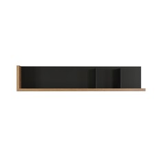 ebuy24 Synnax wandkast wandplank grijs,eik decor.