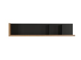 ebuy24 Synnax wandkast wandplank grijs,eik decor.