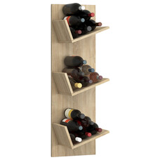 ebuy24 Lansi wandkast wandhangend met 3 schuine planken Sonoma eiken decor.