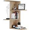 ebuy24 Balos wandrek hoek 3 planken eik decor.