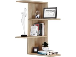 ebuy24 Balos wandrek hoek 3 planken eik decor.