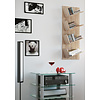 ebuy24 Lansi wandkast Wandbevestiging met 4 schuine plankenSonoma eiken decor.