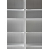 ebuy24 Skansen wandkast , boekenplank 15 planken, 6 deuren wit.