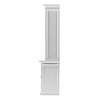 ebuy24 Halifax vitrinekast , boekenkast 8 planken, 4 deuren wit.