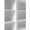 ebuy24 Skansen wandkast , boekenplank 10 planken, 4 deuren wit.