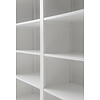 ebuy24 Halifax vitrinekast , boekenkast 8 planken, 2 laden, 4 deuren wit.