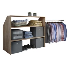 ebuy24 Dacho wandkast voor schuine wand 2 planken eik decor.