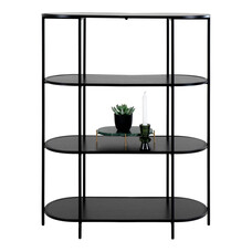 ebuy24 Vita wandkast 4 planken zwart.