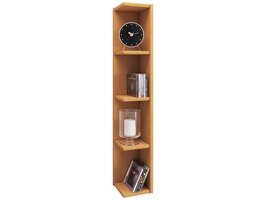 ebuy24 HonsaStand wandkast 4 planken beuken decor.