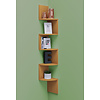 ebuy24 Mintis wandkast Hoekopstelling met 5 plankenBeuken decor.