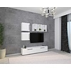 ebuy24 ArilaL TV-meubel 4 deuren 3 planken wit.