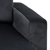 ebuy24 Sacramento slaapbank chaise longue omkeerbaar, verborgen opslag en uitschuifbaar bed antracietgrijs.