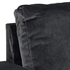 ebuy24 Sacramento slaapbank chaise longue omkeerbaar, verborgen opslag en uitschuifbaar bed antracietgrijs.