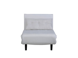 ebuy24 Vicky slaapbank ,fauteuil wit.