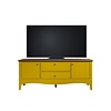 ebuy24 Lissabon TV-meubel 2 deuren, 1 lade, 1 klep geel,bruin.