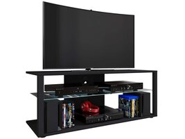 ebuy24 FolasXL TV-meubel 2 planken zwart.