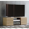 ebuy24 Lowina115 TV-meubel 2 deuren 2 laden eik decor.