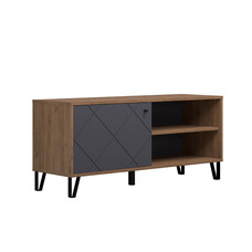 ebuy24 Montez TV-meubel 1 deur, 2 planken, grafiet.