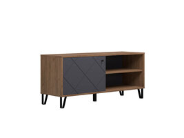 ebuy24 Montez TV-meubel 1 deur, 2 planken, grafiet.