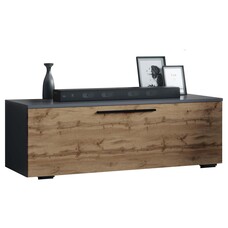 ebuy24 ArilaM TV-meubel 1 kleppe antraciet, eik decor.