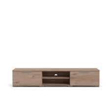 ebuy24 Malika TV-meubel met 2 lades en 1 plank, licht notenhout.