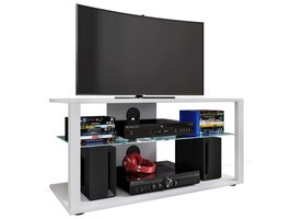 ebuy24 FolasL TV-meubel 2 planken wit.