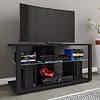 ebuy24 FolasL TV-meubel 2 planken zwart.