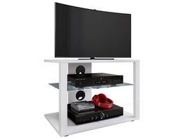 ebuy24 FolasM TV-meubel 2 planken wit.