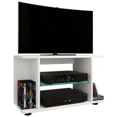 ebuy24 ExpaloL TV-meubel 2 planken wit.