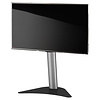 ebuy24 Coscal Mini TV-meubel Zilverkleurig, zwart.