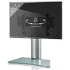 ebuy24 Windoxa Maxi TV-meubel met glazen voet, Zilverkleurig, matglas.