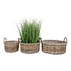ebuy24 Kuta mand set van 3 naturel.