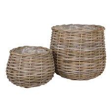 ebuy24 Pulo mand set van 2 naturel.