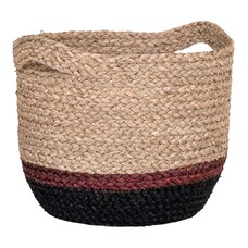 ebuy24 Mallow mand zeegras Ø30cm naturel, bruin, zwart.