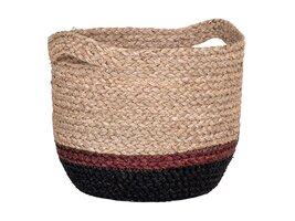 ebuy24 Mallow mand zeegras Ø30cm naturel, bruin, zwart.