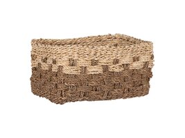 ebuy24 Reno mand zeegras 30x20x15cm naturel, bruin.