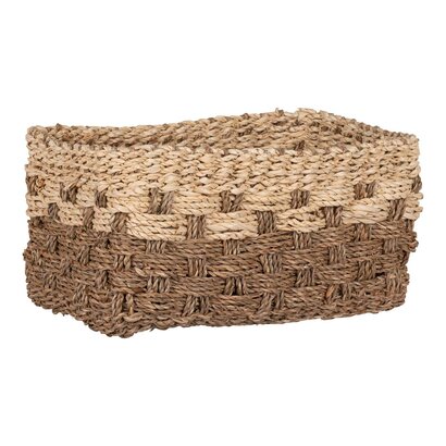 ebuy24 Reno mand zeegras 30x20x15cm naturel, bruin.