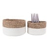 ebuy24 Tanta mand Ã˜22/25cm set van 2 wit,naturel.