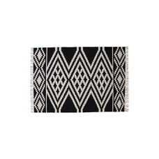 ebuy24 Indari vloerkleed 240x170 cm wol zwart, wit.