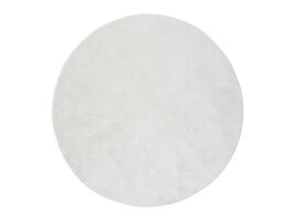 ebuy24 Blanca vloerkleed Ã˜200 cm polyester wit.