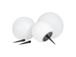 ebuy24 Lifton lamp zonne-lamp LED set van 3 wit.
