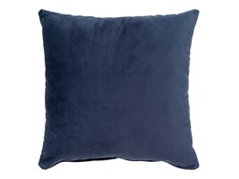 ebuy24 Lido kussen velours 40x40cm donkerblauw.